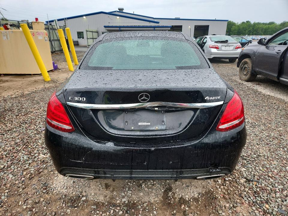 2016 Mercedes-benz C class VIN WDDWF4KB2GR143865 COPART salvage auction — REAR END, NY - MV-907A SALVAGE CERTIFICATE, sold $5,600 on 2026-07-13 (photo 6)