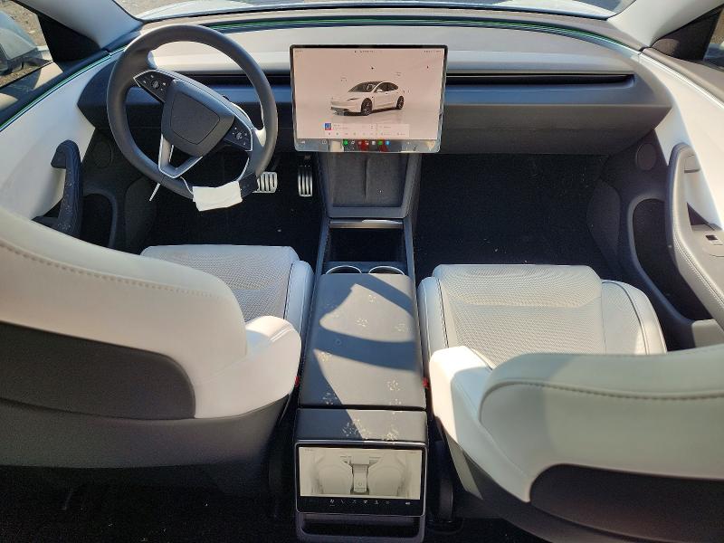 2025 Tesla Model 3 VIN 5YJ3E1ET1SF961069 COPART salvage auction — FRONT END, Md - Cert Of Salvage < 75% Damage, sold $15,700 on 2026-07-21 (photo 8)