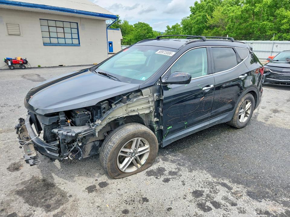 2017 Hyundai Santa fe VIN 5XYZUDLB7HG400966 COPART salvage auction — FRONT END, Pa - Certificate Of Salvage, sold $2,350 on 2026-07-07 (photo 1)