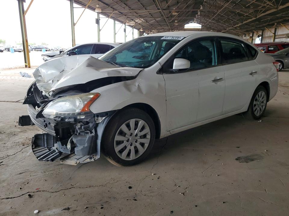 2015 Nissan Sentra VIN 3N1AB7AP3FY217840 COPART salvage auction — FRONT END, Az - Certificate Of Title, sold $500 on 2026-07-06 (photo 1)