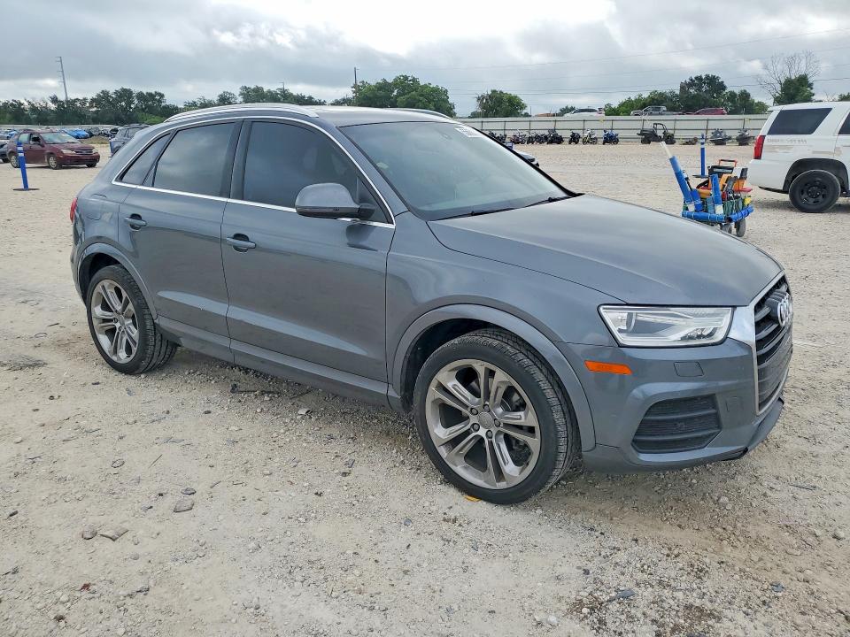 2017 Audi Q3 VIN WA1HCCFS6HR006567 COPART salvage auction — FRONT END, Tx - Salvage Vehicle Title, sold $125 on 2026-07-30 (photo 4)