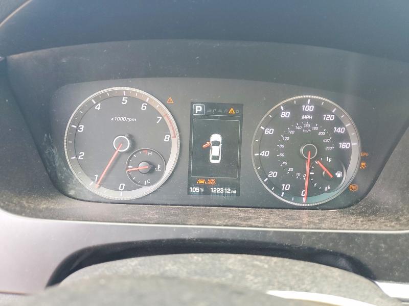 2015 Hyundai Sonata VIN 5NPE34AB0FH044919 COPART salvage auction — FRONT END, Tx - Salvage Vehicle Title, sold $1,600 on 2026-07-31 (photo 9)