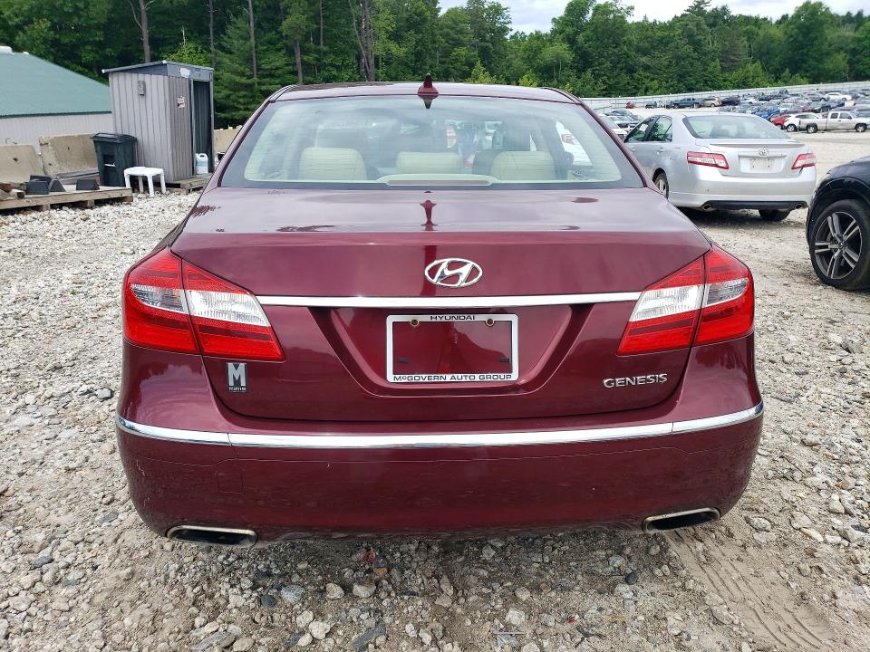 2012 Hyundai Genesis VIN KMHGC4DD7CU193153 COPART salvage auction — SIDE, MA - CERT OF TITLE-RECONSTRCTD COLL, sold $675 on 2026-07-15 (photo 6)