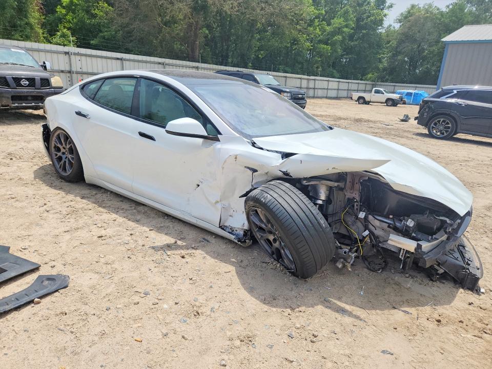2022 Tesla VIN 5YJSA1E56NF489920 COPART salvage auction — FRONT END, Fl - Certificate Of Destruction, sold $8,700 on 2026-07-24 (photo 4)