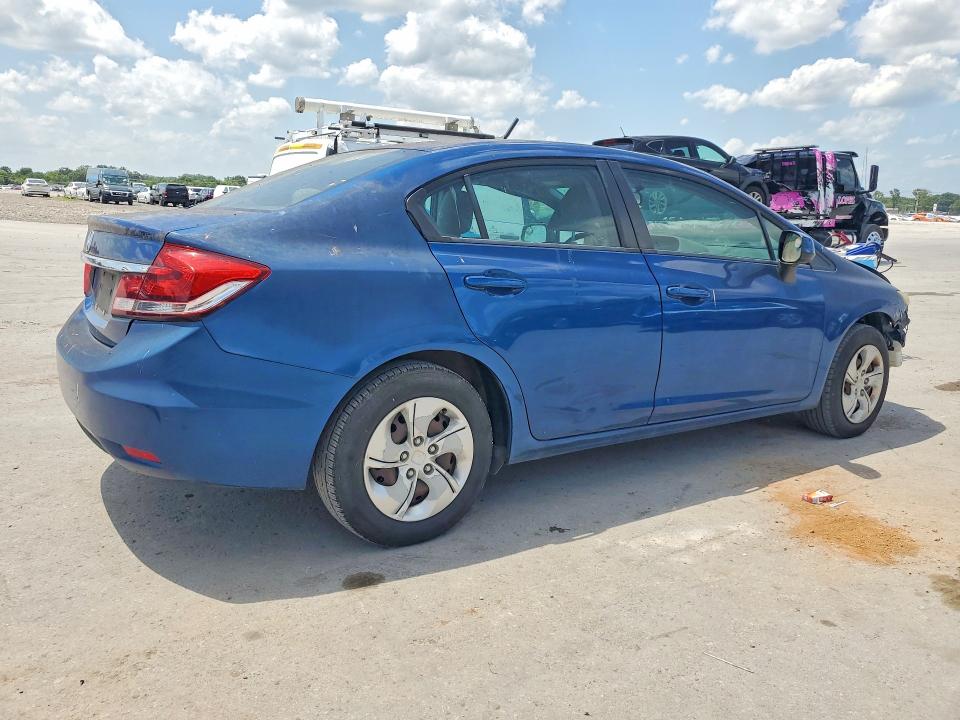 2013 Honda Civic VIN 2HGFB2F54DH596199 COPART salvage auction — FRONT END, Tn - Certificate Of Title, sold $1,150 on 2026-07-06 (photo 3)