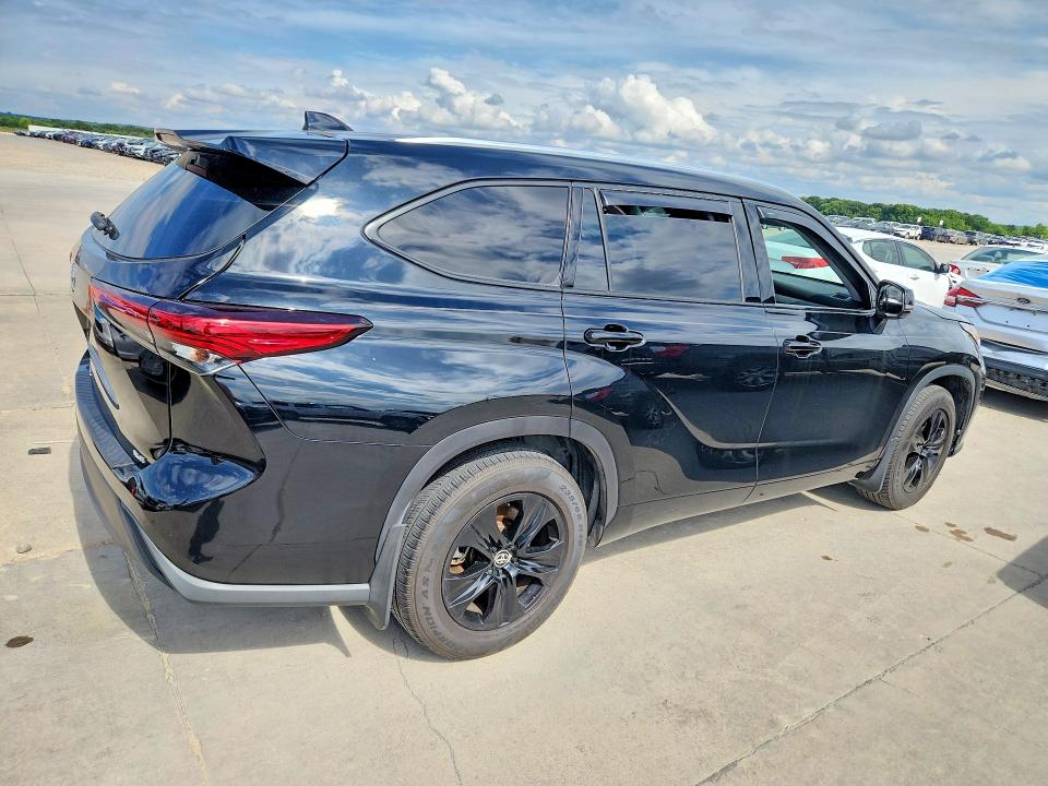 2020 Toyota Highlander VIN 5TDGZRAH4LS014952 COPART salvage auction — NORMAL WEAR, Tx - Certificate Of Title, sold $18,900 on 2026-07-30 (photo 3)