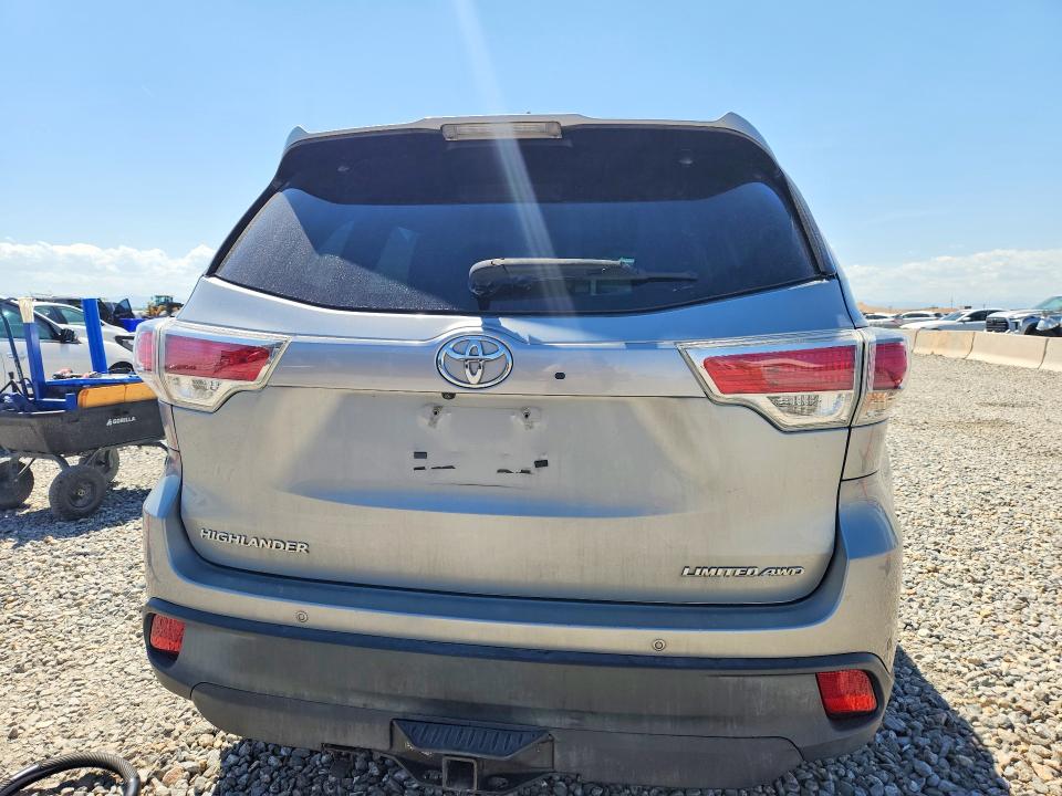 2015 Toyota Highlander VIN 5TDDKRFH9FS188665 COPART salvage auction — FRONT END, Co - Public - Salvage Title, sold $8,600 on 2026-07-09 (photo 6)