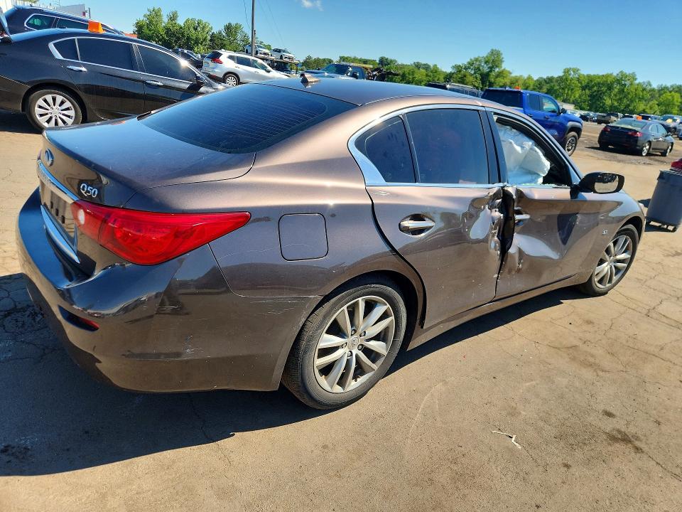 2015 Infiniti Q50 VIN JN1BV7AR4FM394123 COPART salvage auction — SIDE, Ct - Cert Of Title-Salvage, sold $625 on 2026-07-31 (photo 3)
