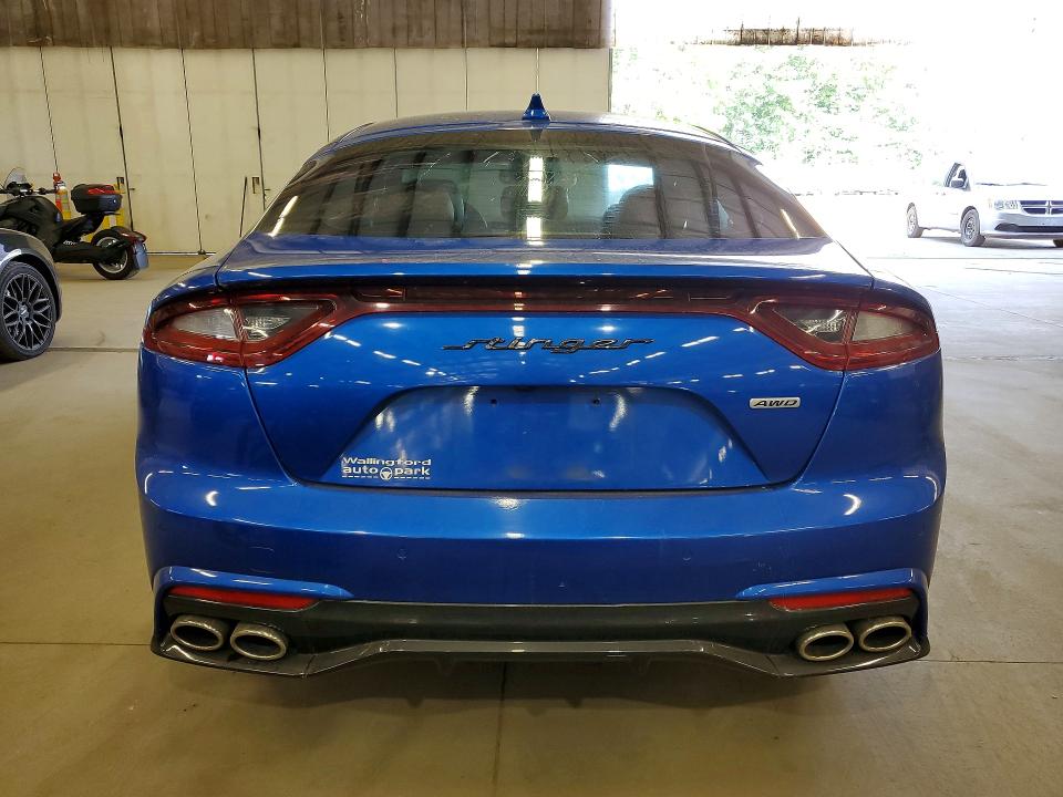2018 Kia Stinger VIN KNAE25LA8J6025967 COPART salvage auction — FRONT END, Ri - Certificate Of Title, sold $6,400 on 2026-07-09 (photo 6)