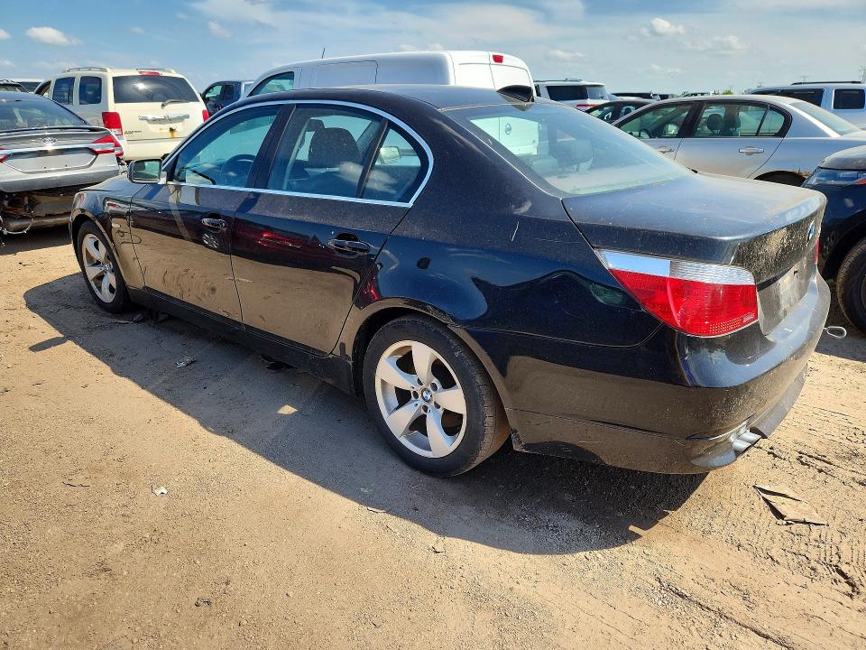2007 BMW 5 series VIN WBANE73507CM49241 COPART salvage auction — FRONT END, Il - Certificate Of Title, sold $400 on 2026-07-09 (photo 2)