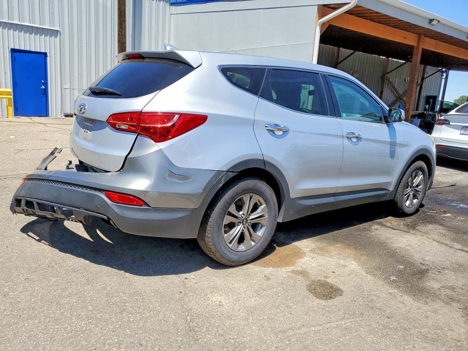 2016 Hyundai Santa fe VIN 5XYZTDLB2GG369367 COPART salvage auction — REAR END, Co - Public - Salvage Title, sold $1,500 on 2026-07-14 (photo 3)