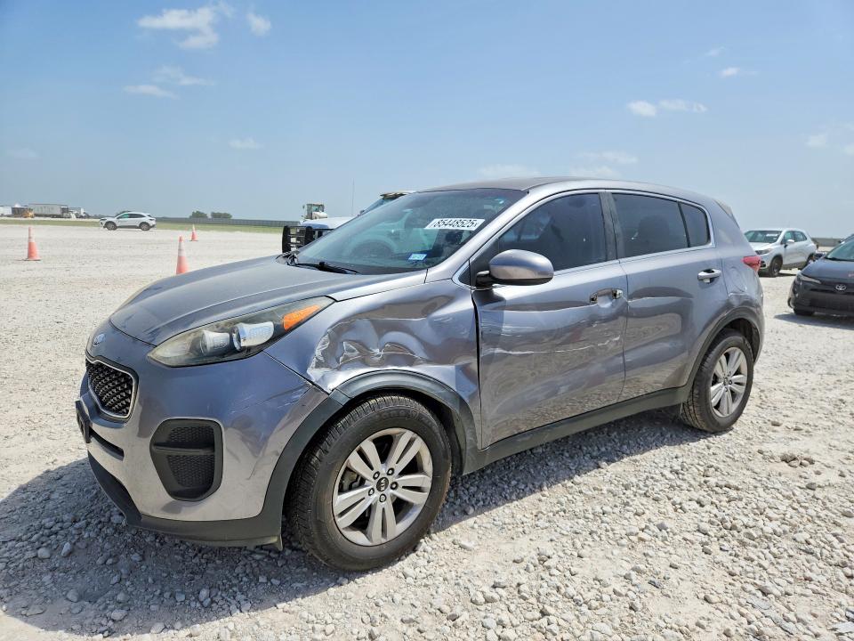 2018 Kia Sportage VIN KNDPM3AC9J7350913 COPART salvage auction — VANDALISM, TX - SALVAGE VEHICLE TITLE, sold $3,100 on 2026-07-23 (photo 1)
