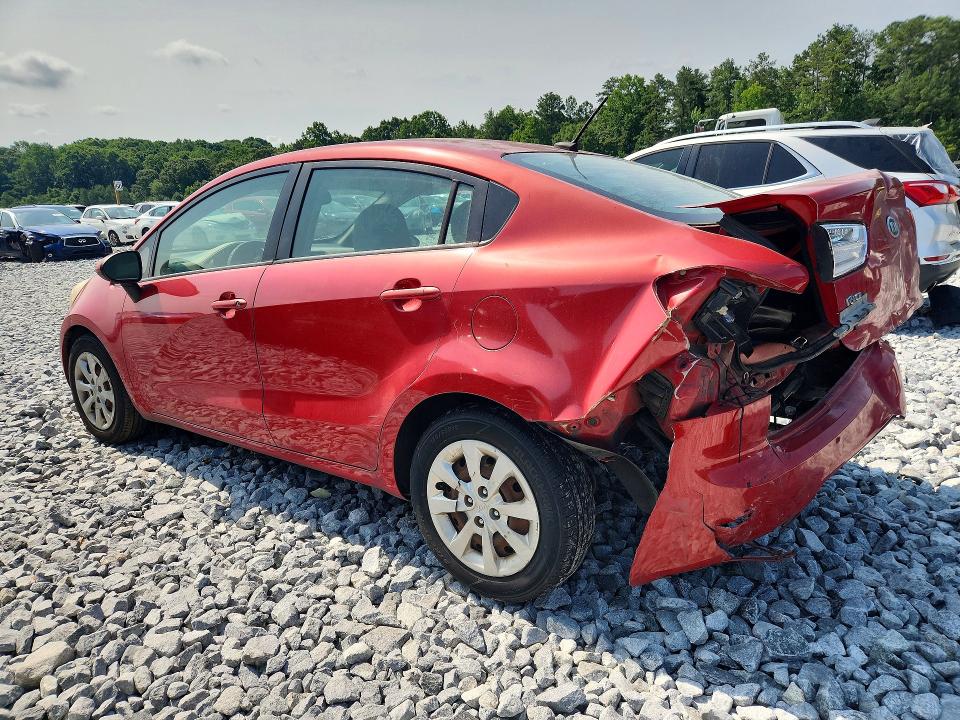2013 Kia Rio VIN KNADN4A39D6123086 COPART salvage auction — REAR END, Salvage Title, sold $275 on 2026-07-14 (photo 2)