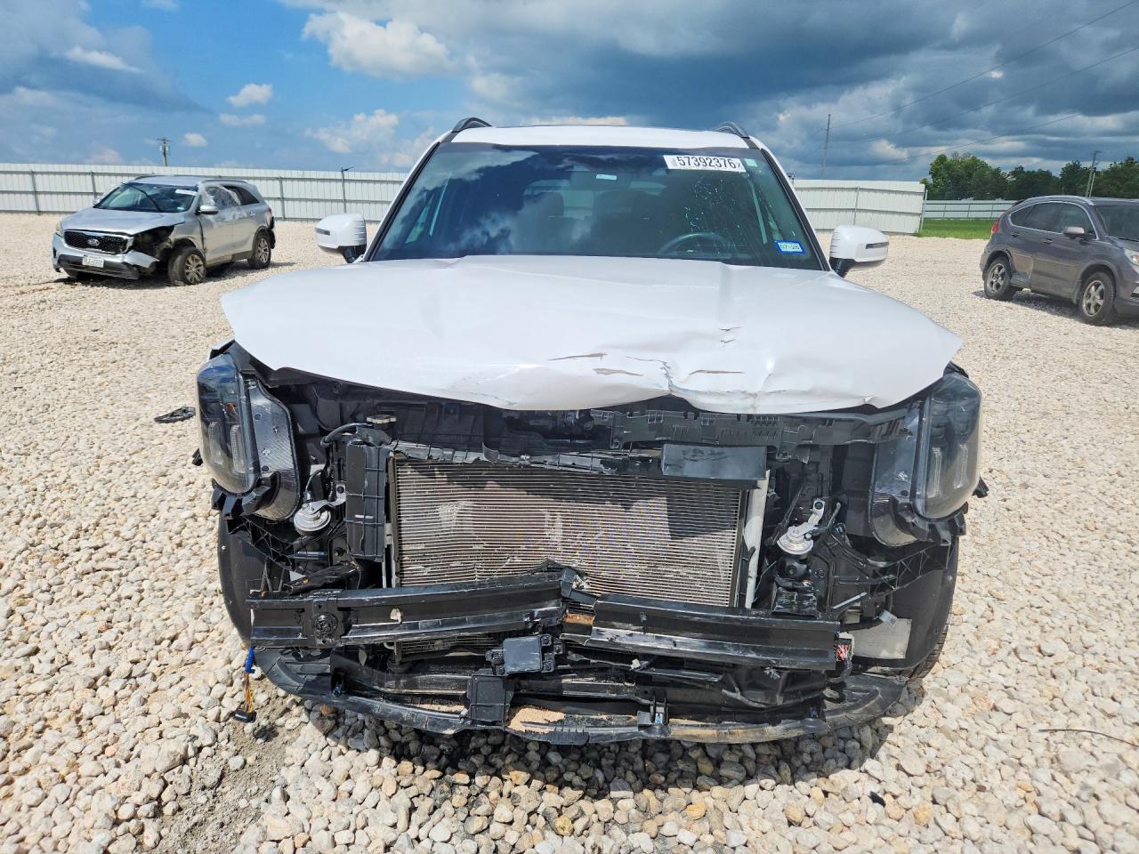2024 Kia Telluride VIN 5XYP5DGC4RG543818 COPART salvage auction — Front End, TX - SALVAGE VEHICLE TITLE, sold $13,900 on 2026-07-09 (photo 5)