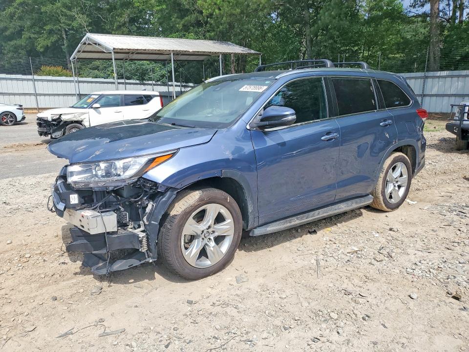 2018 Toyota Highlander VIN 5TDYZRFH5JS273816 COPART salvage auction — FRONT END, Ga - Cert Of Title-Salvage, sold $9,900 on 2026-07-17 (photo 1)