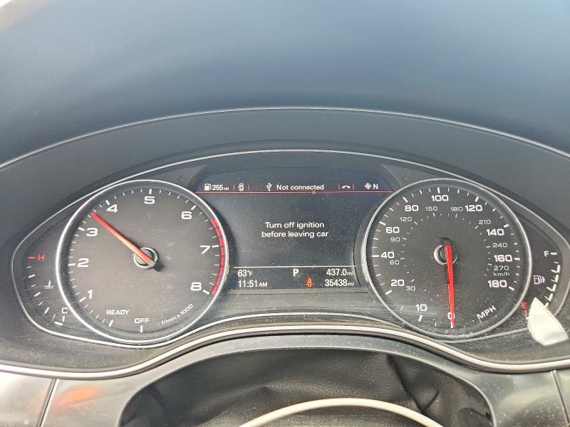 2018 Audi A6 VIN WAUF3AFC7JN108741 COPART salvage auction — FRONT END, Ma - Cert Of Title-Salvage, sold $4,600 on 2026-07-30 (photo 9)