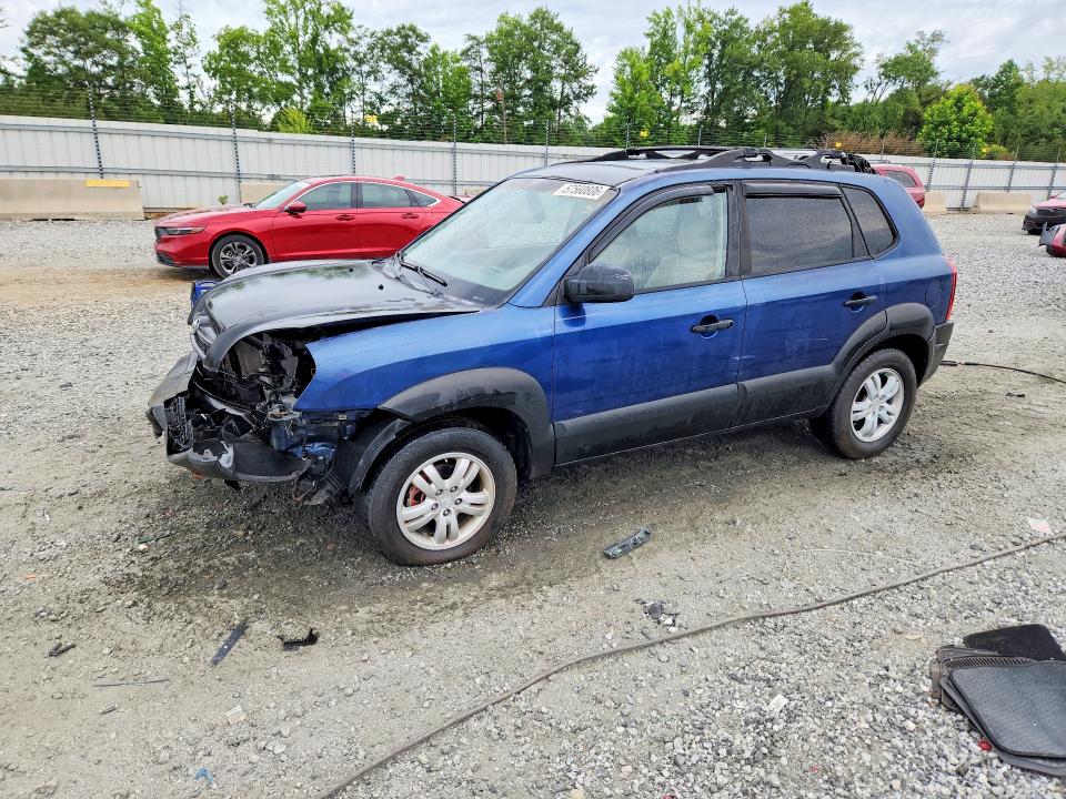 2006 Hyundai Tucson VIN KM8JN12D36U390777 COPART salvage auction — FRONT END, Sc - Cert Of Title-Salvage, sold $350 on 2026-07-27 (photo 1)