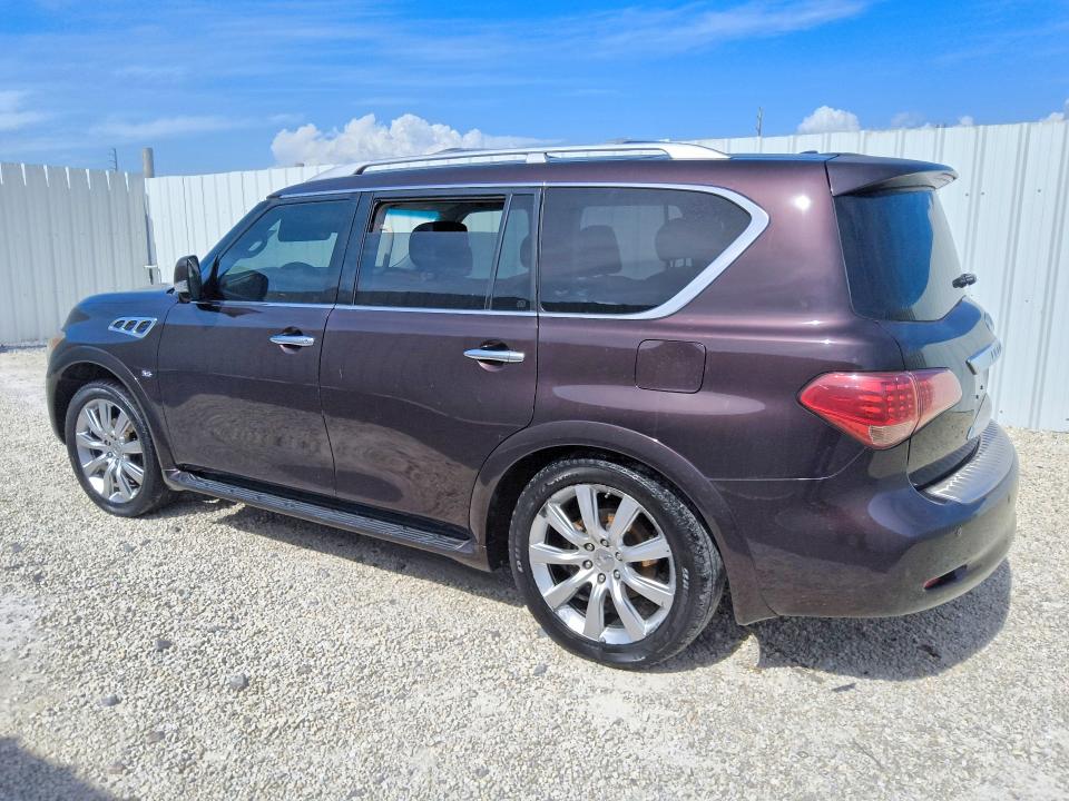 2014 Infiniti Qx80 VIN JN8AZ2NF3E9552733 COPART salvage auction — MECHANICAL, FL - CERTIFICATE OF TITLE, sold $425 on 2026-07-16 (photo 2)