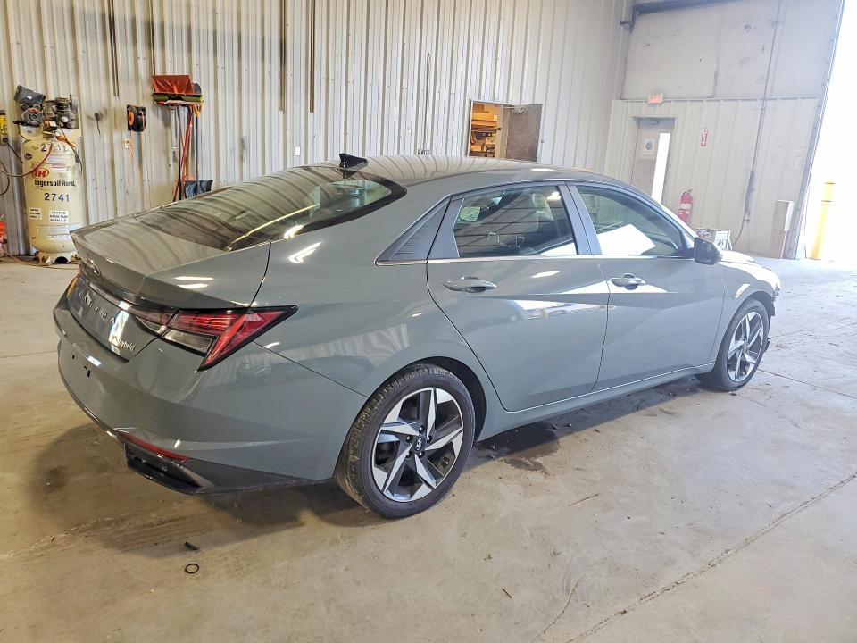 2022 Hyundai Elantra VIN KMHLN4AJ7NU014499 COPART salvage auction — FRONT END, Ny - Mv-907A Salvage Certificate, sold $7,700 on 2026-07-06 (photo 3)