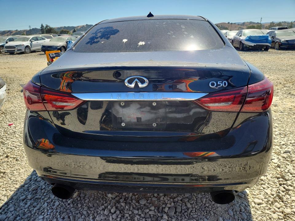 2018 Infiniti Q50 VIN JN1EV7APXJM356237 COPART salvage auction — VANDALISM, Ca - Salvage Certificate, sold $60 on 2026-07-28 (photo 6)