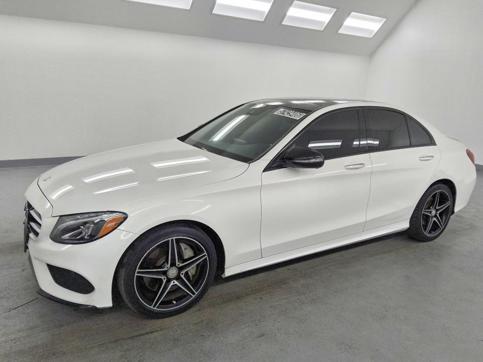 2016 Mercedes-benz C class VIN 55SWF4KB5GU134270 COPART salvage auction — REAR END, Ca - Certificate Of Title, sold $4,600 on 2026-07-30 (photo 1)