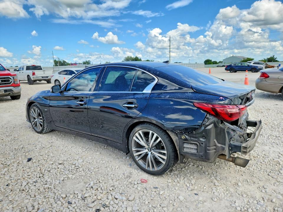 2018 Infiniti Q50 VIN JN1EV7AP6JM363296 COPART salvage auction — REAR END, Tx - Salvage Vehicle Title, sold $2,700 on 2026-07-23 (photo 2)