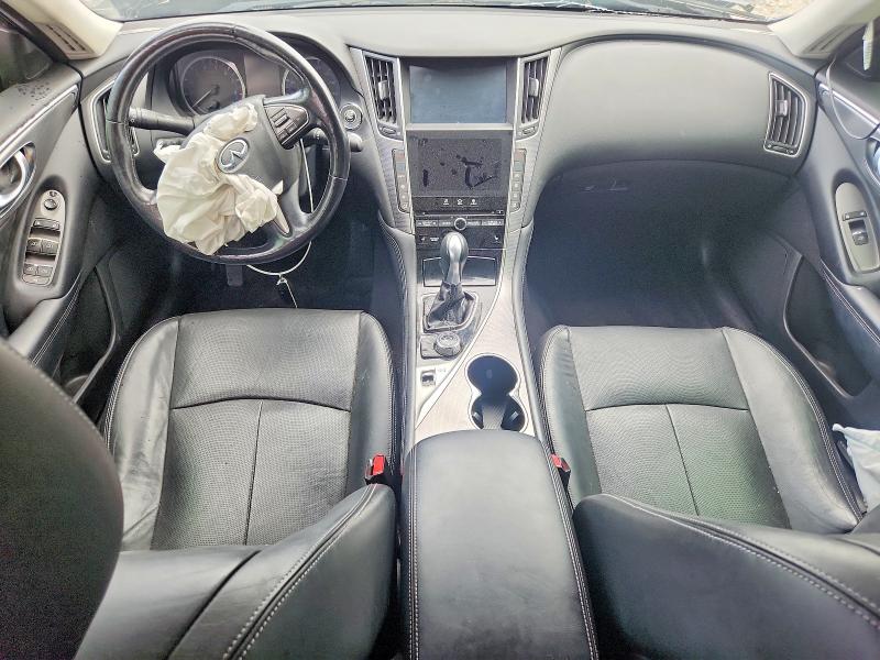 2014 Infiniti Q50 VIN JN1BV7AR7EM681809 COPART salvage auction — FRONT END, MI - CERTIFICATE OF TITLE, sold $600 on 2026-07-02 (photo 8)