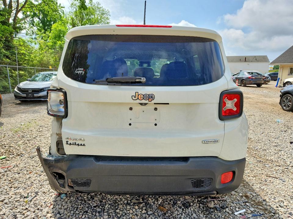 2015 Jeep Renegade VIN ZACCJBBT9FPB21352 COPART salvage auction — REAR END, Oh - Cert Of Title-Salvage, sold $1,200 on 2026-07-15 (photo 6)