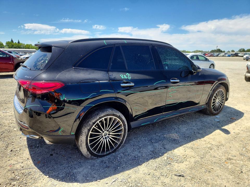 2024 Mercedes-benz Glc VIN W1NKM4HB7RF196340 COPART salvage auction — VANDALISM, Ca - Salvage Certificate, sold $21,700 on 2026-07-21 (photo 3)