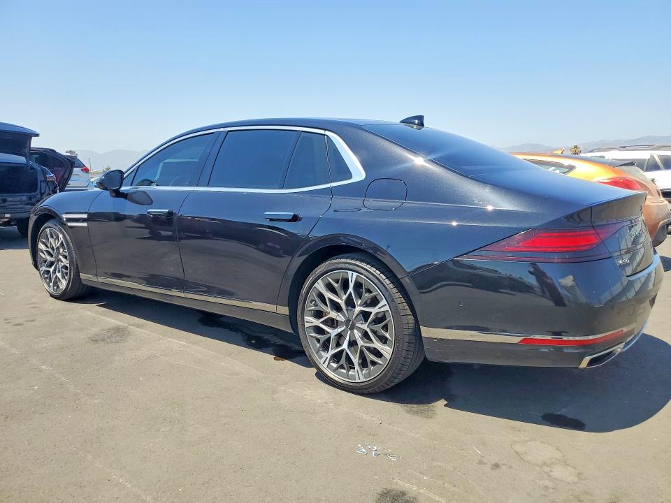 2025 Genesis G90 VIN KMTFC4SD6SU049774 COPART salvage auction — MINOR DENT/SCRATCHES, CA - SALVAGE CERTIFICATE (P), sold $52,000 on 2026-07-27 (photo 2)