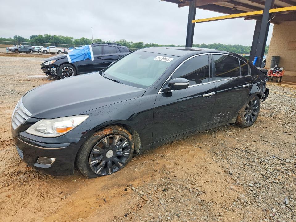 2011 Hyundai Genesis VIN KMHGC4DE3BU135063 COPART salvage auction — REAR END, Al - Cert Of Title-Salvage Title, sold $600 on 2026-07-08 (photo 1)