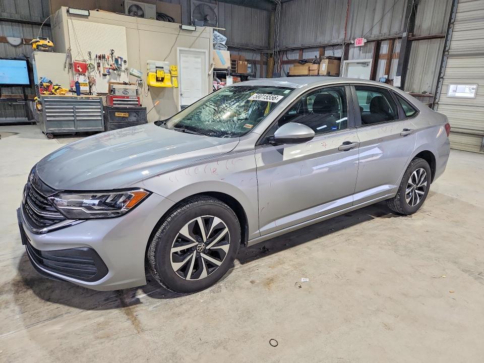 2023 Volkswagen Jetta VIN 3VW5M7BU1PM012083 COPART salvage auction — HAIL, Mo - Salvage Certificate Of Title, sold $7,500 on 2026-07-27 (photo 1)