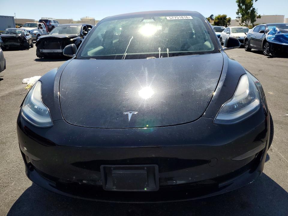 2018 Tesla Model 3 VIN 5YJ3E1EA4JF165705 COPART salvage auction — FRONT END, Ca - Salvage Certificate, sold $2,900 on 2026-07-27 (photo 5)