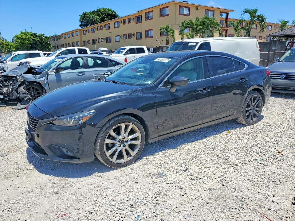 2016 Mazda 6 VIN JM1GJ1W59G1456300 COPART salvage auction — FRONT END, Fl - Certificate Of Title, sold $4,000 on 2026-07-07 (photo 1)