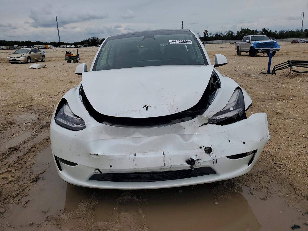 2021 Tesla Model Y VIN 5YJYGDED8MF110626 COPART salvage auction — Rear End, TX - CERTIFICATE OF TITLE (P), sold $4,950 on 2026-07-09 (photo 5)