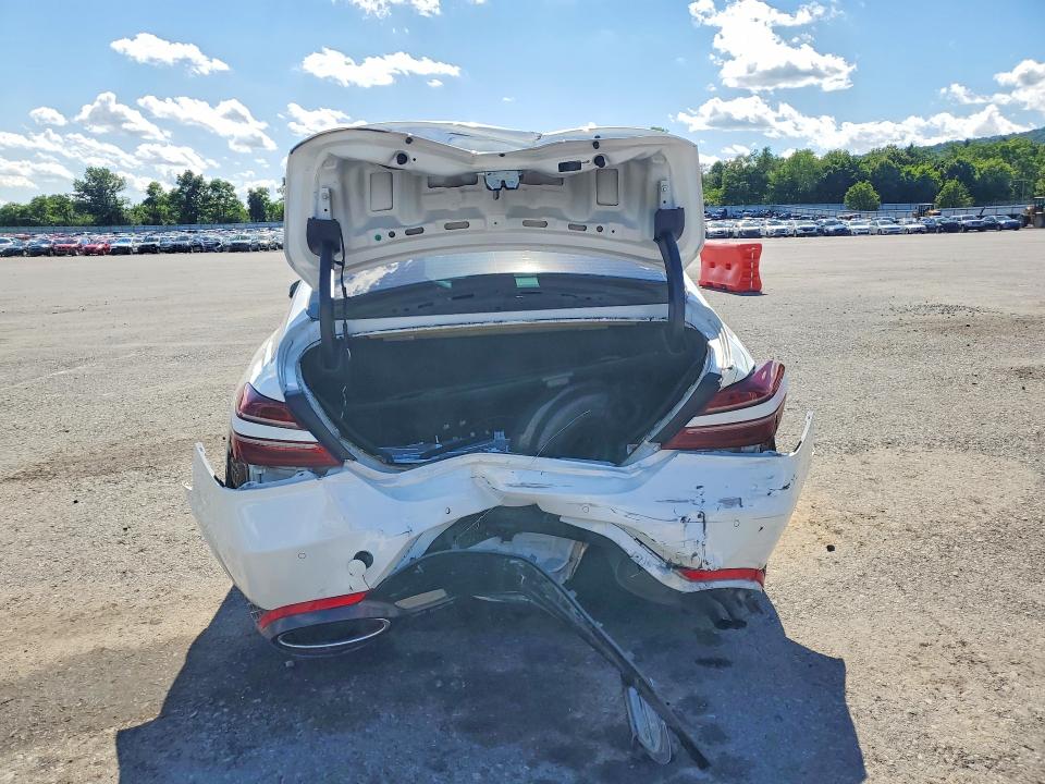2022 Genesis G70 VIN KMTG54TE9NU096565 COPART salvage auction — REAR END, PA - CERTIFICATE OF SALVAGE, sold $3,600 on 2026-07-21 (photo 6)