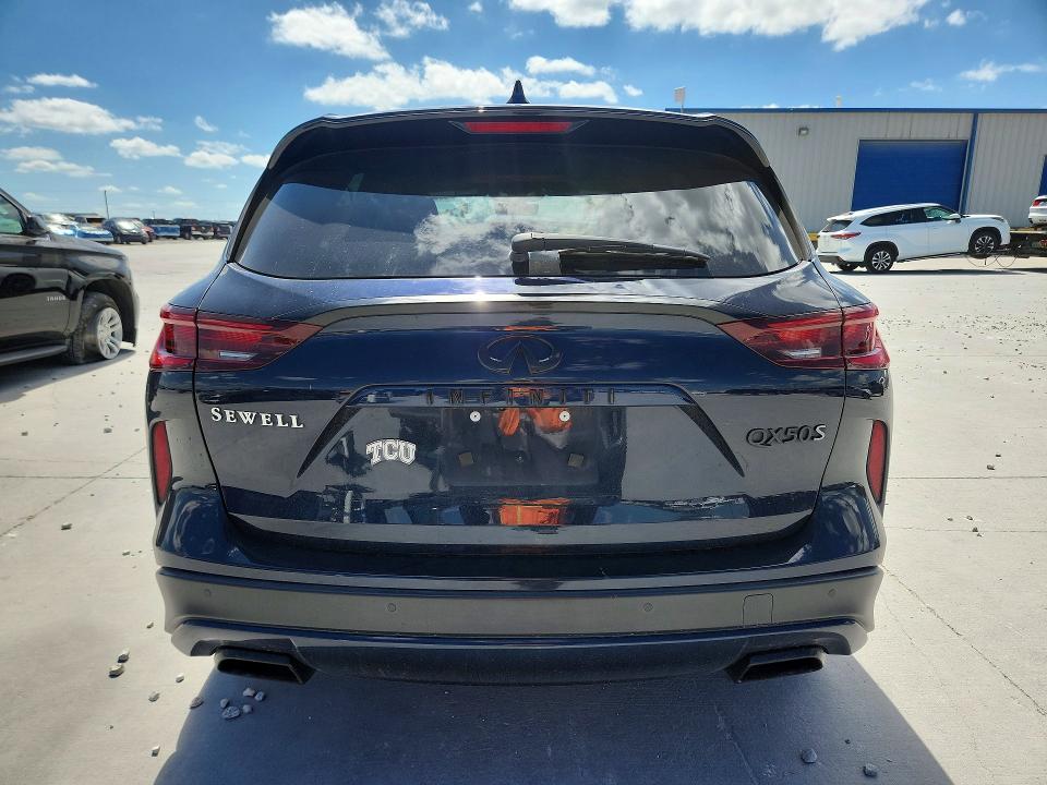 2024 Infiniti Qx50 VIN 3PCAJ5FA3RF111266 COPART salvage auction — FRONT END, Tx - Salvage Vehicle Title, sold $8,300 on 2026-08-07 (photo 6)