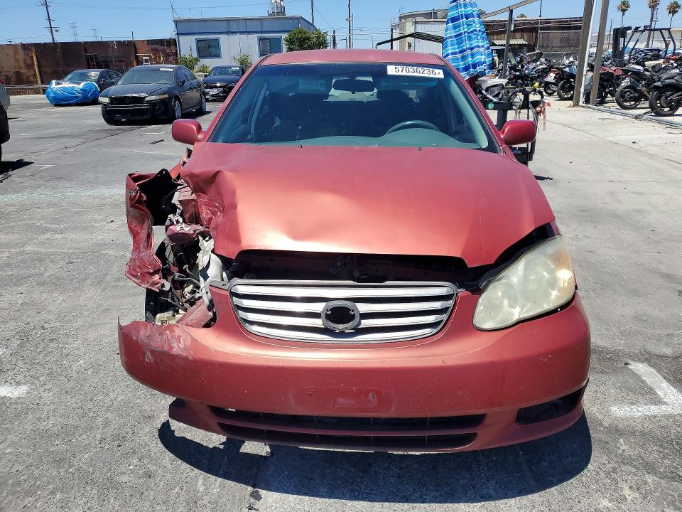 2004 Toyota Corolla VIN JTDBR32E242018129 COPART salvage auction — FRONT END, Ca - Salvage Certificate, sold $550 on 2026-07-15 (photo 5)