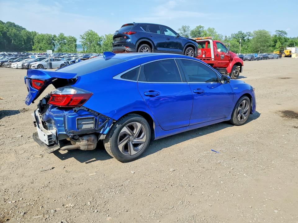 2019 Honda Insight VIN 19XZE4F57KE025524 COPART salvage auction — REAR END, Ny - Mv-907A Salvage Certificate, sold $2,050 on 2026-07-09 (photo 3)