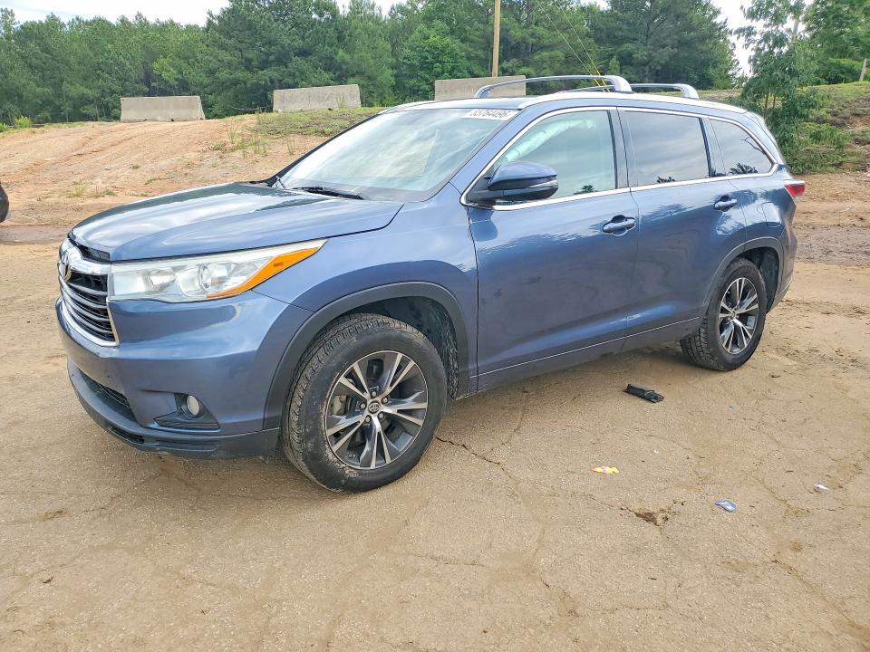 2016 Toyota Highlander VIN 5TDKKRFH7GS504993 COPART salvage auction — UNDERCARRIAGE, Sc - Cert Of Title-Salvage, sold $3,200 on 2026-07-31 (photo 1)