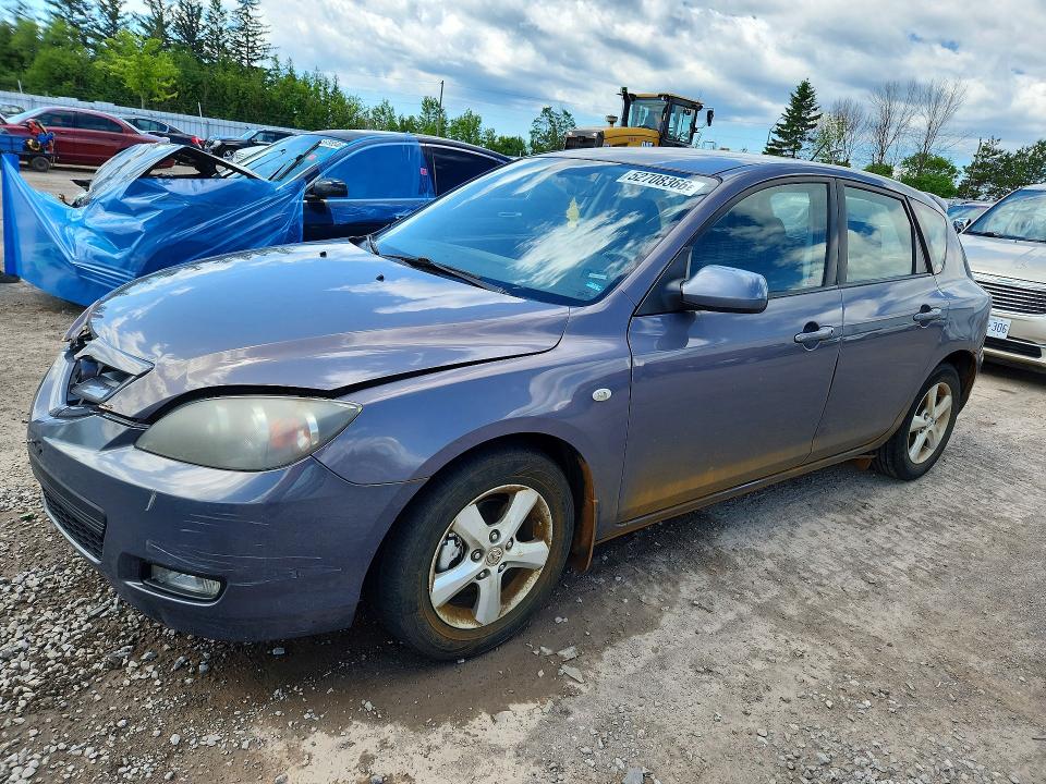 2008 Mazda 3 VIN JM1BK34F981135860 COPART salvage auction — FRONT END, On - Permit No Brand - Unfit, sold $250 on 2026-07-02 (photo 1)
