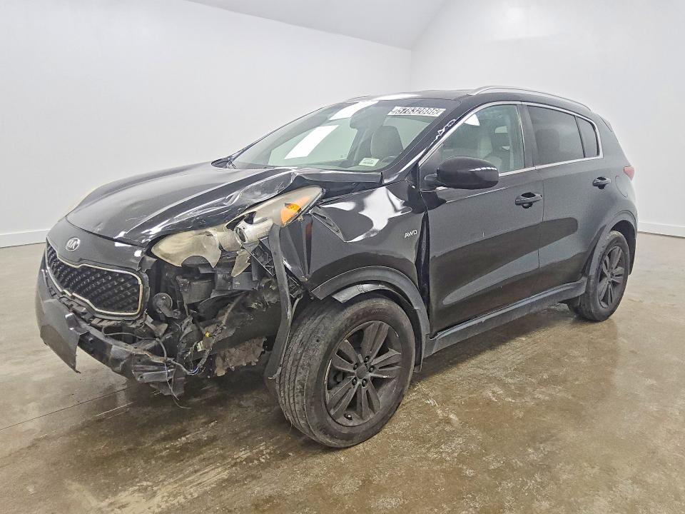 2017 Kia Sportage VIN KNDPMCACXH7241242 COPART salvage auction — FRONT END, GA - CERTIFICATE OF TITLE, sold $1,850 on 2026-07-14 (photo 1)