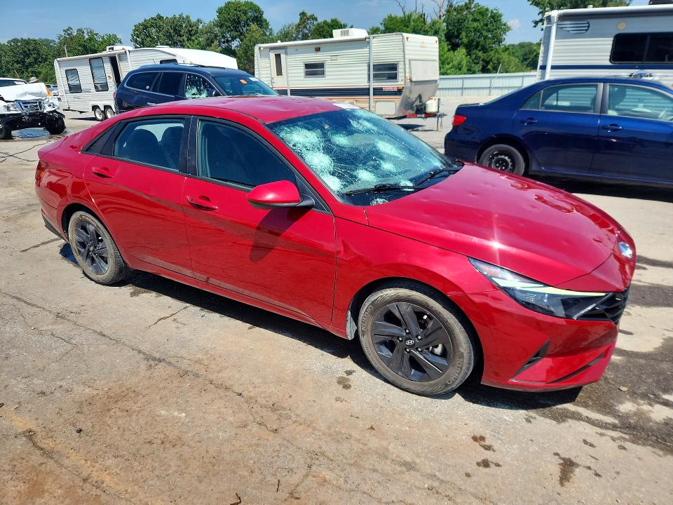 2023 Hyundai Elantra VIN KMHLM4AG9PU410198 COPART salvage auction — HAIL, Mo - Salvage Certificate Of Title, sold $4,750 on 2026-07-09 (photo 4)