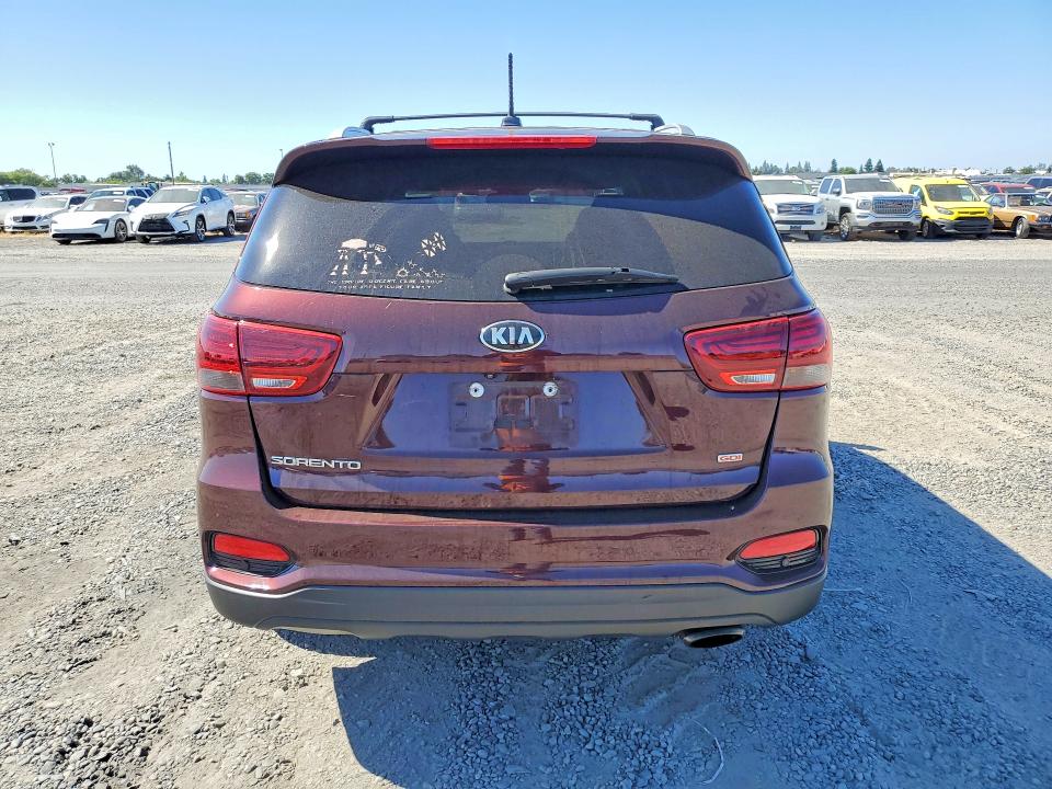 2020 Kia Sorento VIN 5XYPG4A30LG638175 COPART salvage auction — FRONT END, Ca - Salvage Certificate, sold $3,200 on 2026-07-16 (photo 6)