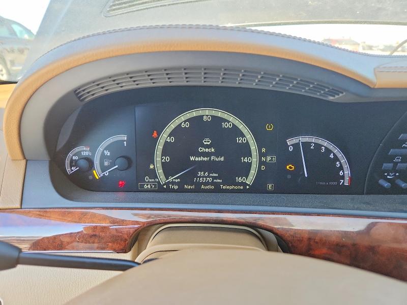 2012 Mercedes-benz S-klasse VIN WDDNG9EB2CA438295 COPART salvage auction — MINOR DENT/SCRATCHES, Co - Certificate Of Title (P), sold $3,100 on 2026-07-21 (photo 9)