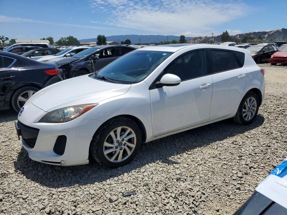 2013 Mazda 3 VIN JM1BL1MPXD1834483 COPART salvage auction — REAR END, Ca - Salvage Certificate, sold $1,050 on 2026-07-07 (photo 1)