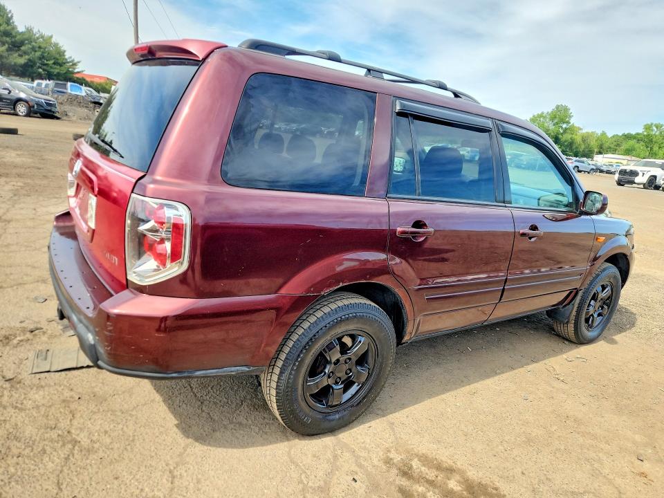 2008 Honda Pilot VIN 5FNYF18408B007686 COPART salvage auction — NORMAL WEAR, Ma - Cert Of Title-Reconstrctd Coll, sold $500 on 2026-07-02 (photo 3)