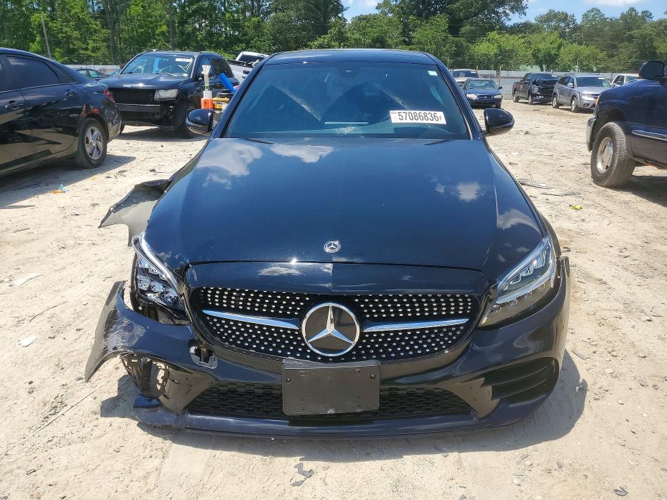 2021 Mercedes-benz C-klasse VIN W1KWF8EB1MR611289 COPART salvage auction — FRONT END, Md - Cert Of Salvage > 75% Damage, sold $1,850 on 2026-07-28 (photo 5)