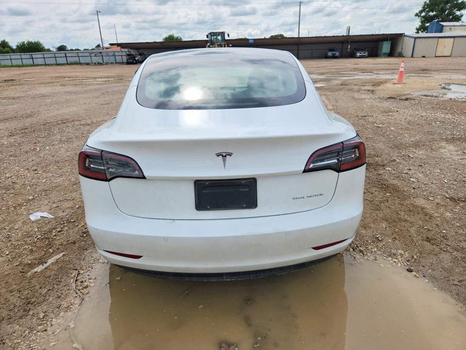 2022 Tesla Model 3 VIN 5YJ3E1EB1NF196263 COPART salvage auction — SIDE, TX - SALVAGE VEHICLE TITLE (P), sold $6,000 on 2026-07-29 (photo 6)