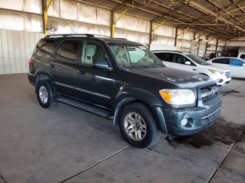2006 Toyota Sequoia VIN 5TDZT34A66S279706 COPART salvage auction — FRONT END, Az - Certificate Of Title, sold $875 on 2026-07-15 (photo 4)